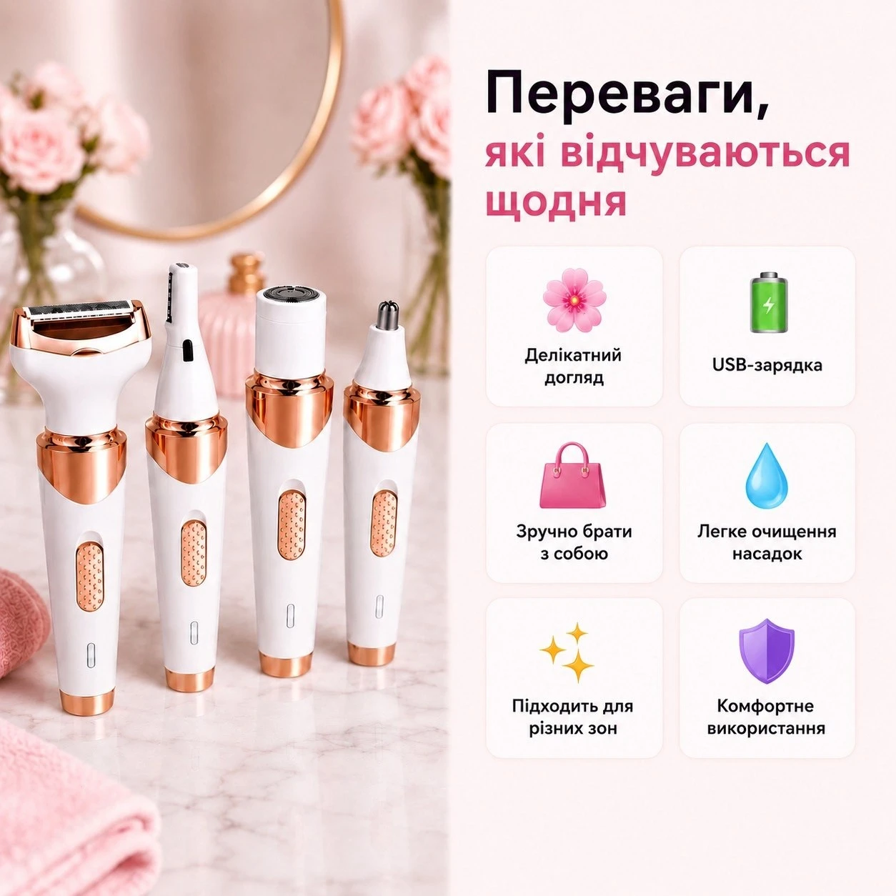 Переваги жіночого тримера